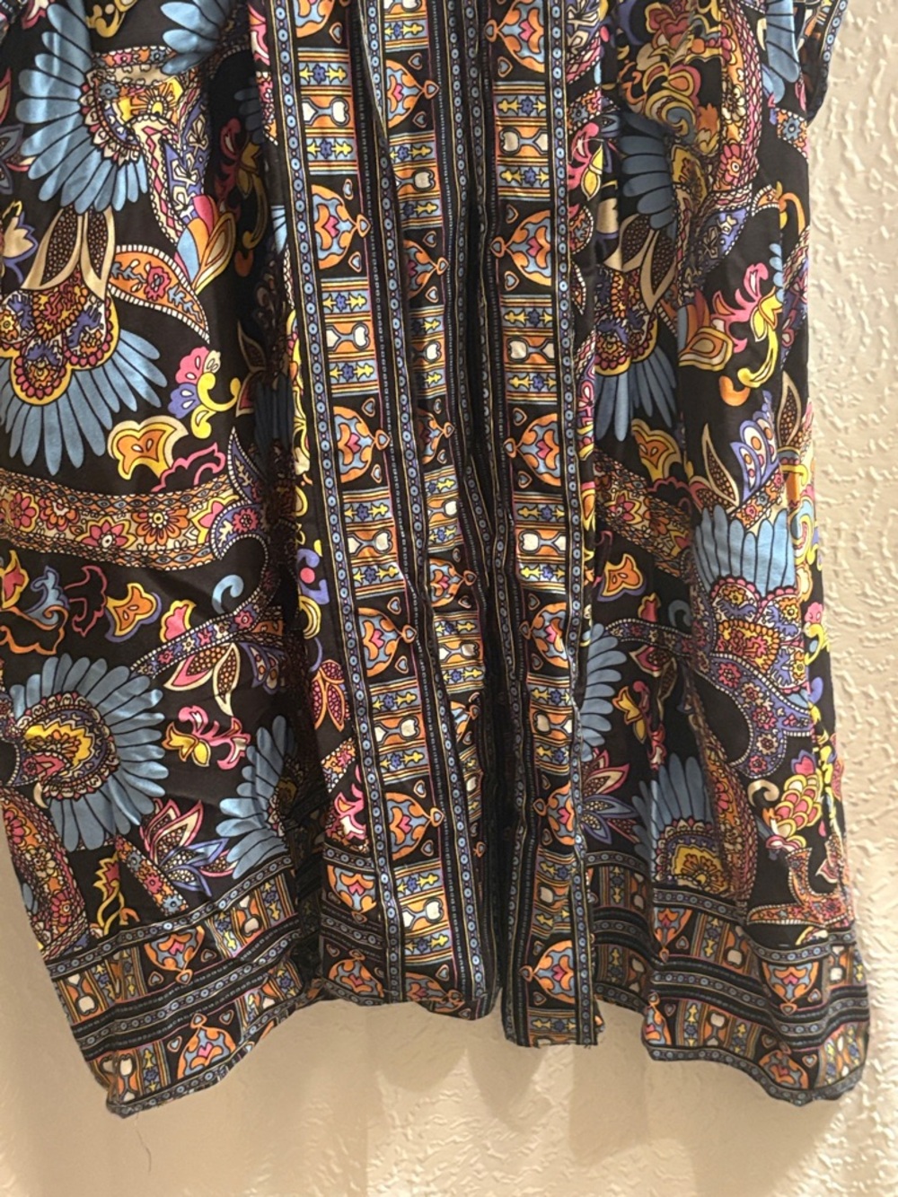 Haute Hippie Black Floral Paisley Kimono Reversible size Large NWTS - Picture 8 of 11